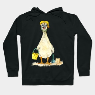 Baby Gosling on the Beach Hoodie